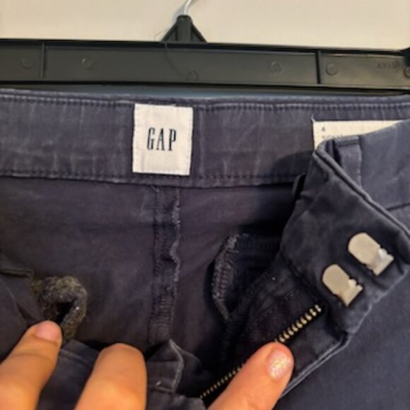 Gap Navy Blue Skinny Ankle Khaki 4 - Picture 4 of 9